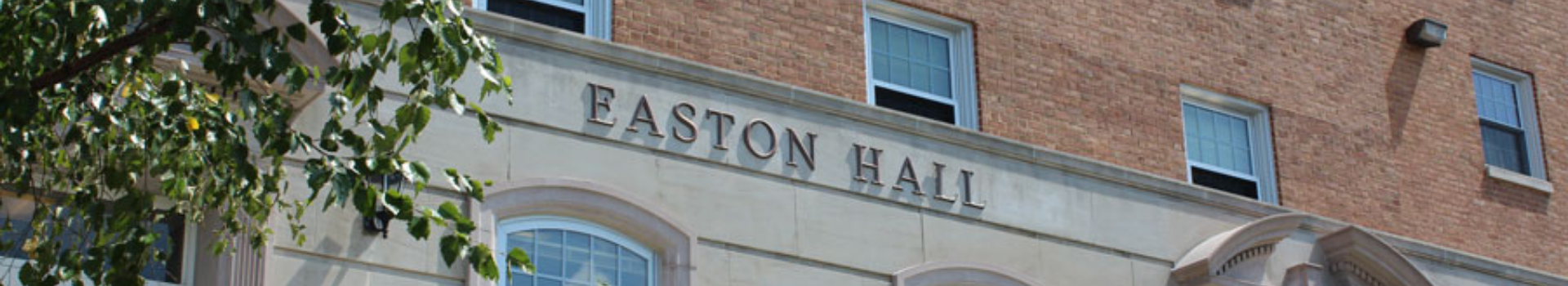 exterior of Easton Hall